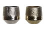 DKD Home Decor Centro de Mesa de Aluminio Annete Raspado, Pack de 2