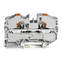 WAGO 2216-1201 Terminal de paso de 2 conductores, 16mm, gris