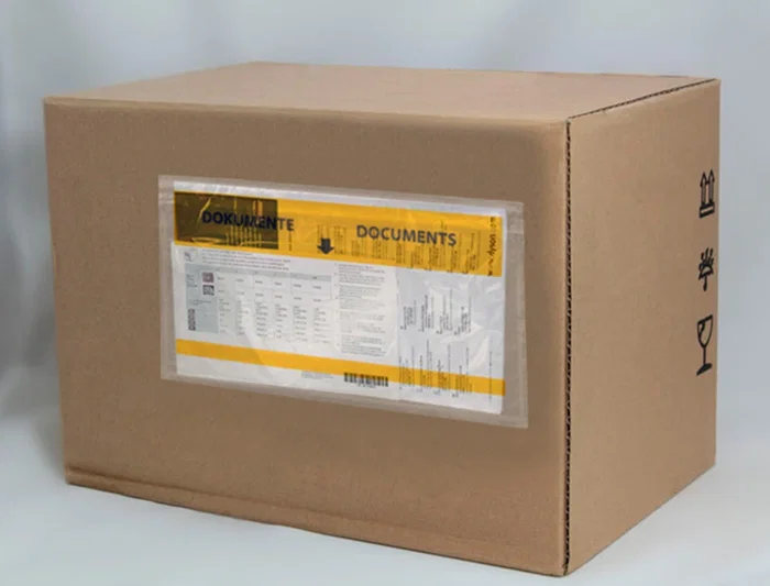 Q-connect Sobre Autoadhesivo Portadocumentos Multilingüe 225x122 mm Transparente - Paquete de 100