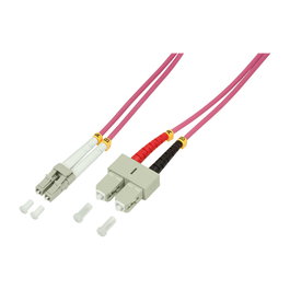 LogiLink LWL Patchkabel OM4 LC / SC 20m Duplex