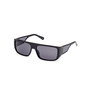 GUESS GU00136 Gafas de Sol Unisex Adultos Rectangulares - Montura Negra, Cristal 60 mm, Patilla 140 mm