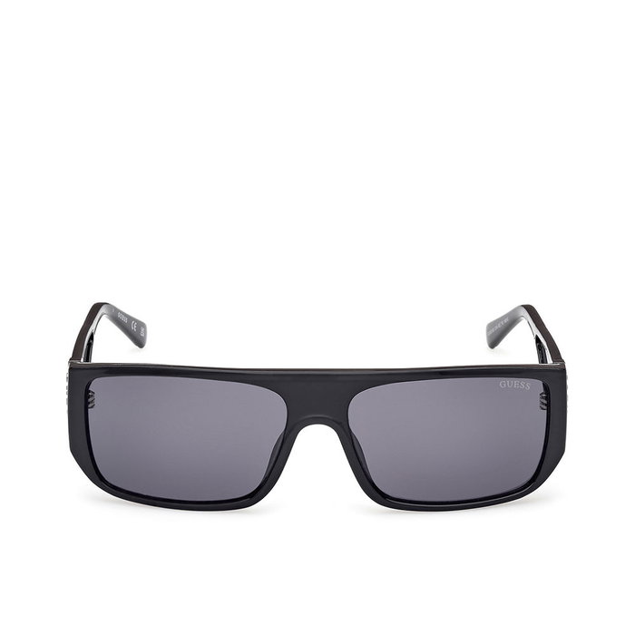 GUESS GU00136 Gafas de Sol Unisex Adultos Rectangulares - Montura Negra, Cristal 60 mm, Patilla 140 mm GUESS GU00136 Gafas de Sol Unisex Adultos Rectangulares - Montura Negra, Cristal 60 mm, Patilla 140 mm