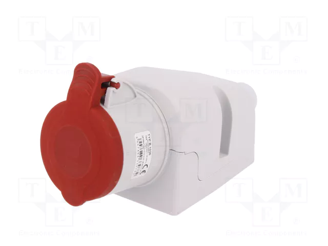 PAWBOL Conector de alimentación AC trifásico hembra 16A 400V 5 pines PAWBOL Conector de alimentación AC trifásico hembra 16A 400V 5 pines