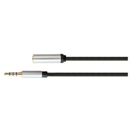 PYTHON Series Cable de audio jack de 4 polos negro 3m