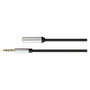 PYTHON Series Cable de audio jack de 4 polos negro 3m