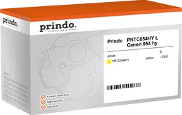 Prindo Tóner Amarillo Classic XL Compatible con Canon 054 hy - 2.300 Páginas
