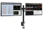 Approx appSMD02 Soporte de Mesa Doble Brazo Articulado para 2 Monitores 10-27 Pulgadas (25.4-68.6 cm), VESA 100x100, Peso Máx. 10 kg, Negro