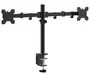 Approx appSMD02 Soporte de Mesa Doble Brazo Articulado para 2 Monitores 10-27 Pulgadas (25.4-68.6 cm), VESA 100x100, Peso Máx. 10 kg, Negro