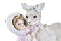 DKD Home Decor Figura de Resina Rosa y Blanco 12x6x13 cm