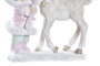 DKD Home Decor Figura de Resina Rosa y Blanco 12x6x13 cm