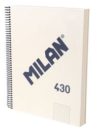 Bloc Milan 430 Since 1918 Tapa Extra A4 120H Cuadric.5X5 95G Beige (Set de 3)