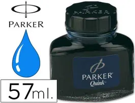 Parker Tinta para Estilográfica Azul Permanente, Bote 57 ml