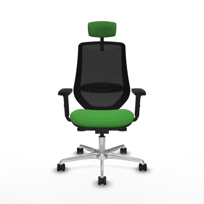 PIQUERAS Y CRESPO Silla de oficina Mardos con mecanismo Sincro/Traslack Verde y Negro
