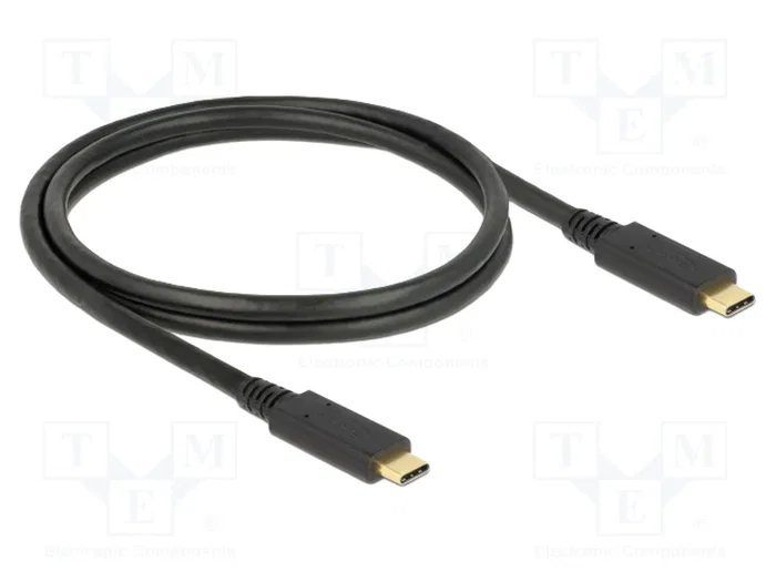 DeLOCK Cable USB Type-C™ a USB Type-C™ 1 m 10 Gbps PD 5 A E-Marker DeLOCK Cable USB Type-C™ a USB Type-C™ 1 m 10 Gbps PD 5 A E-Marker
