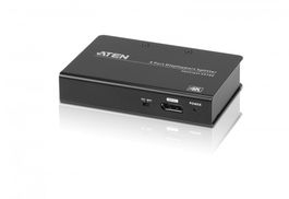 Aten Distribuidor / Splitter DisplayPort VS194-AT-G, 4 Puertos, 4K 4096 x 2160, Carcasa de Metal, Negro