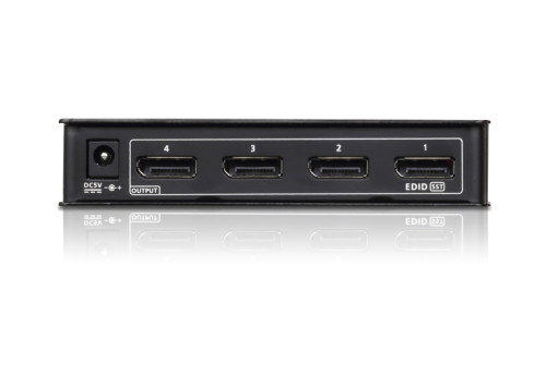 Aten Distribuidor / Splitter DisplayPort VS194-AT-G, 4 Puertos, 4K 4096 x 2160, Carcasa de Metal, Negro