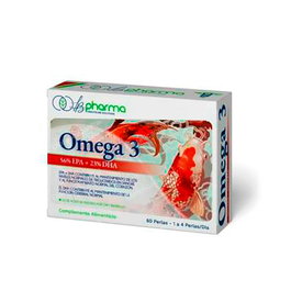 LB PHARMA Omega 3 60Cap. Ayuda Triglicéridos Corazón Función Cerebral