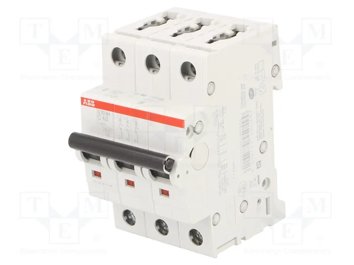 ABB S200M-C40 Interruptor magnetotérmico 3 polos 40A ABB S200M-C40 Interruptor magnetotérmico 3 polos 40A