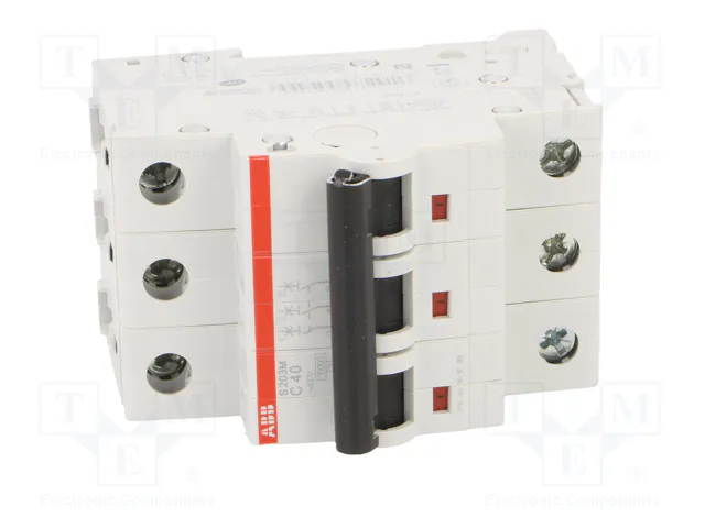 ABB S200M-C40 Interruptor magnetotérmico 3 polos 40A ABB S200M-C40 Interruptor magnetotérmico 3 polos 40A