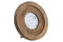 DKD Home Decor Marco de Fotos 10x10 Natural Mango y Cristal 20x20 cm