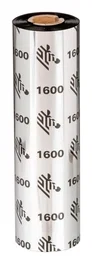 Zebra 1600 Wax Cinta térmica Negro 15,6 cm x 450 m