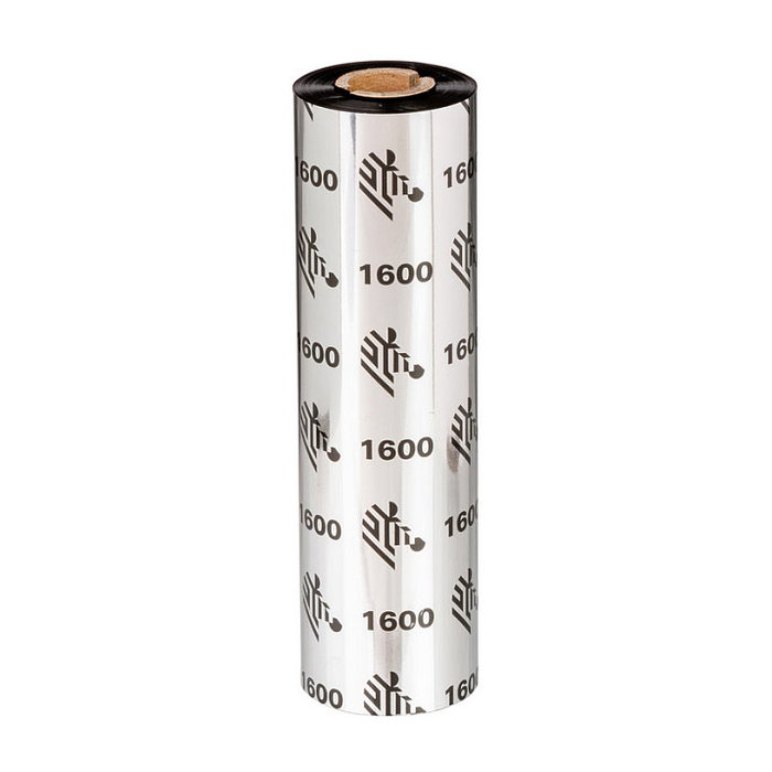 Zebra 1600 Wax Cinta térmica Negro 15,6 cm x 450 m Zebra 1600 Wax Cinta térmica Negro 15,6 cm x 450 m