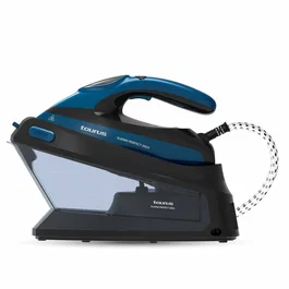 Taurus Sliding Perfect 2800 Centro de Planchado 2800W con Suela de Cerámica, Negro/Azul, Vapor 400g/min, Planchado Vertical, 1.5L, 5.5 Bar