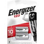 Energizer Pila de Litio Foto CR123 3V Blíster de 2 Unidades