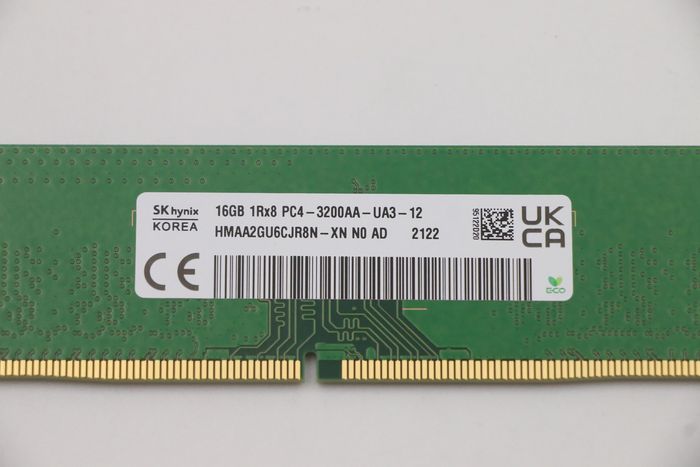 Lenovo Módulo de Memoria UDIMM DDR4 16GB 3200MHz para Sistemas Lenovo, Mejora Rendimiento y Multitarea