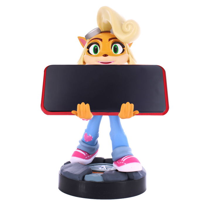 EXQUISITE GAMING Cable Guy Soporte Figura Coco Crash Bandicoot 21cm para Mandos y Móviles