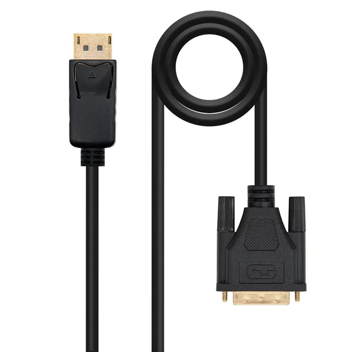 Nanocable 10.15.4503 Cable Adaptador DisplayPort Macho a DVI Macho - 3 Metros - Soporta Resolución Full HD 1080p a 60Hz - Contactos Bañados en Oro - Cable de Cobre