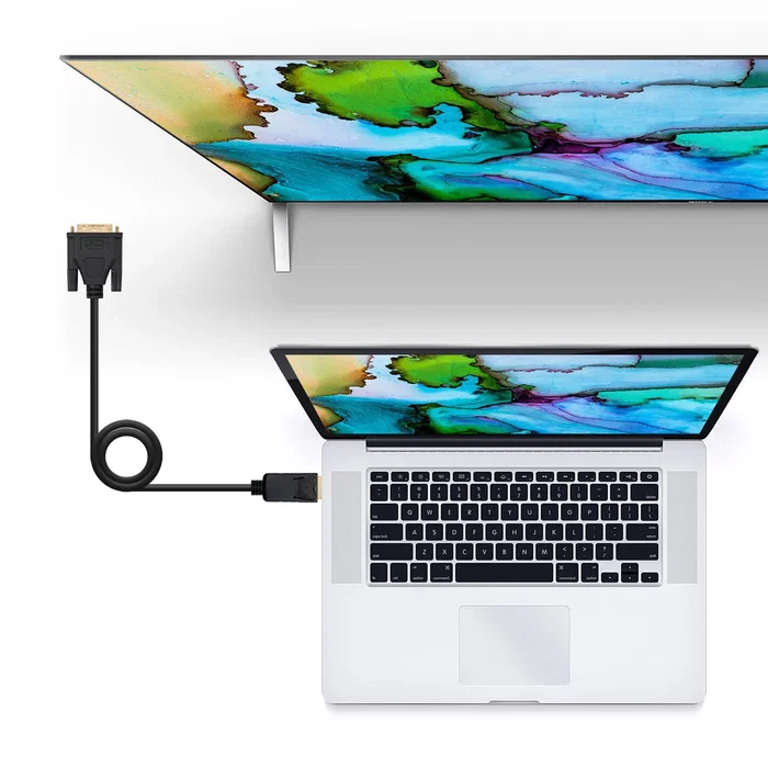 Nanocable 10.15.4503 Cable Adaptador DisplayPort Macho a DVI Macho - 3 Metros - Soporta Resolución Full HD 1080p a 60Hz - Contactos Bañados en Oro - Cable de Cobre