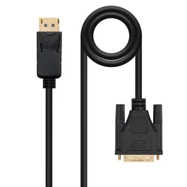 Nanocable 10.15.4503 Cable Adaptador DisplayPort Macho a DVI Macho - 3 Metros - Soporta Resolución Full HD 1080p a 60Hz - Contactos Bañados en Oro - Cable de Cobre
