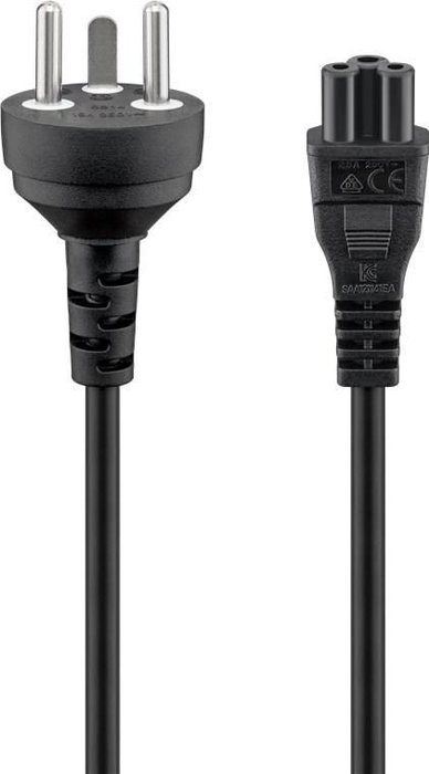 Goobay Mains Connection Cable Denmark, 2 m, Black Goobay Mains Connection Cable Denmark, 2 m, Black