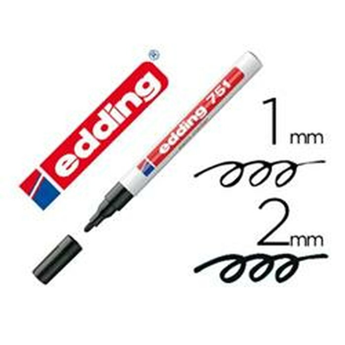 Edding 751 Marcador de Pintura Negro Edding 751 Marcador de Pintura Negro