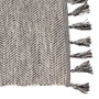 Alfombra Gris Poliester-Algodón 80 X 150 cm