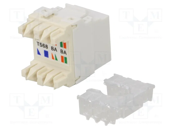 PANDUIT Conector RJ45 Hembra Cat 6a Blanco PANDUIT Conector RJ45 Hembra Cat 6a Blanco