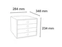 Exacompta Filibox Candy Tidy Fichero de 4 cajones colores surtidos