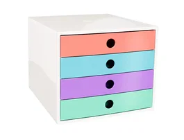 Exacompta Filibox Candy Tidy Fichero de 4 cajones colores surtidos