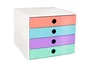 Exacompta Filibox Candy Tidy Fichero de 4 cajones colores surtidos