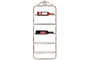 DKD Home Decor Botellero Romantico Blanco Metal 5 Estanterias 9.5 x 102.5 x 39 cm