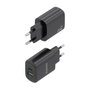Aisens Cargador GaN 20W con USB-C PD 3.0 y USB-A QC 3.0 - Negro
