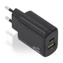Aisens Cargador GaN 20W con USB-C PD 3.0 y USB-A QC 3.0 - Negro