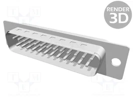 HARTING Conector D-Sub Macho de 25 Pines para Transferencia de Datos