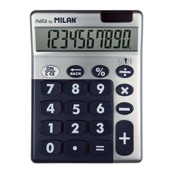Milan Calculadora de sobremesa Silver 10 dígitos azul Milan Calculadora de sobremesa Silver 10 dígitos azul