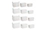 DKD Home Decor Set de 3 Cestas Algodón y Poliéster 35x25x22 cm