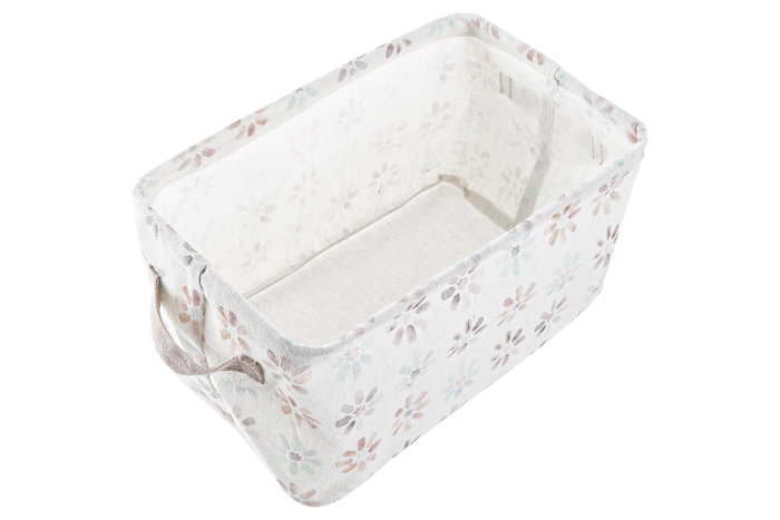 DKD Home Decor Set de 3 Cestas Algodón y Poliéster 35x25x22 cm