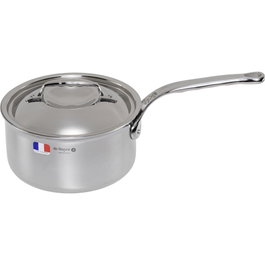 De Buyer Affinity Casserole de acero inoxidable con tapa 18 cm