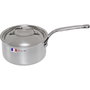 De Buyer Affinity Casserole de acero inoxidable con tapa 18 cm