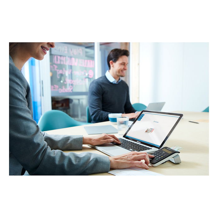 ReinerSCT cyberJack RFID komfort - Lector de tarjetas con interfaz USB 2.0, color negro, certificaciones TUV y BSI, rango de temperatura 0 - 50 °C